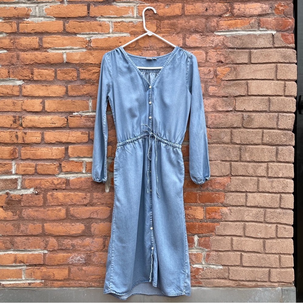 GAP Denim Midi Dress